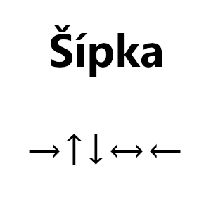 Jak napsat šipku na klávesnici? NÁVOD